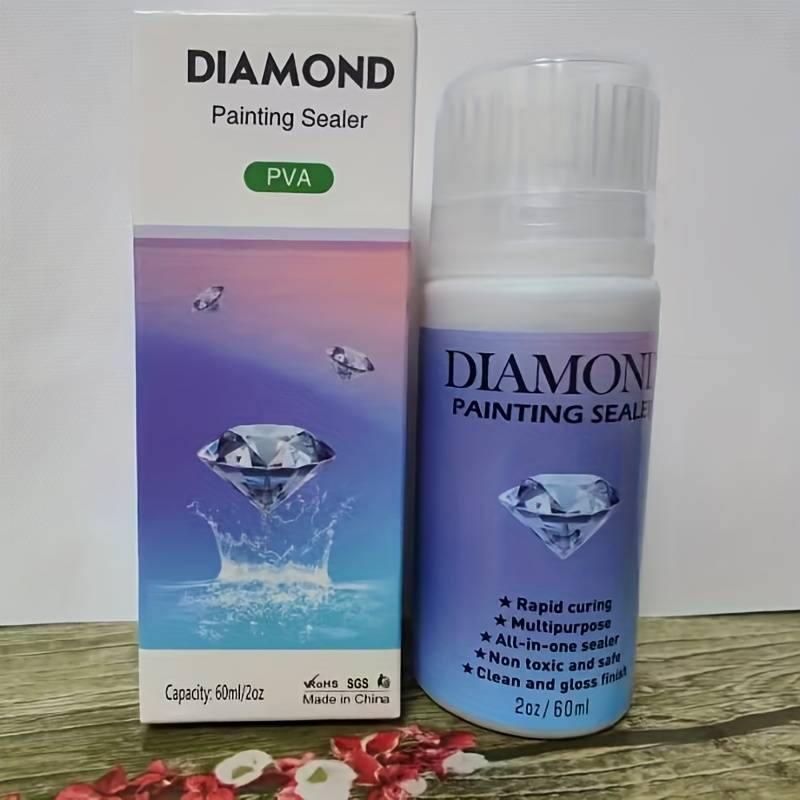 Diamond Painting Sealant 60ml, 5D Diamond Painting Glue With Permanent  Holding And Glossy Effect Sealant Diamond Painting And Puzzle Glue (2oz)